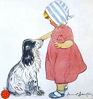 Spaniel Prints: Good Friends by Muriel Dawson
