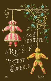 Good Luck Charms of Nenette and Rintintin bring good luck