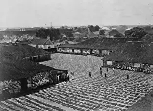Goods being sun-dried, China