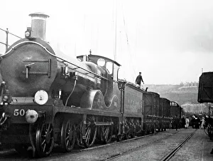 Goods train on Dover Pier, early 1900s