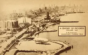 Goodyear Prints: Goodyear Blimp Landing Field - Chicago, USA