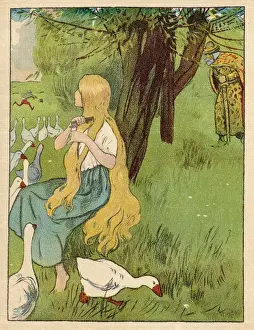 Goose Girl Combs Hair