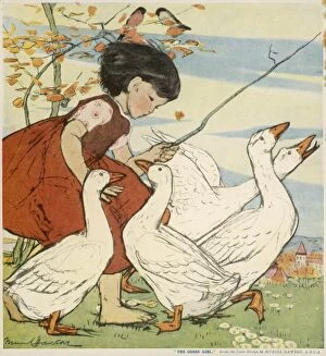 Child Gallery: The Goose Girl by Muriel Dawson