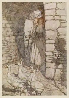 Rackham Prints: Goose Girl / Rackham