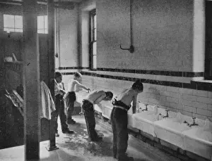 Basins Prints: Gordon Boys Home, Nottingham - Washroom