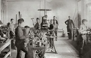 Orphanage Gallery: Gordon Boys Home, Woking - Engineers shop