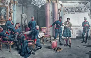 1881 Collection: Gordon Highlander interrogated by German Officers