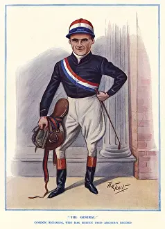 Jockeys Prints: Gordon Richards by The Tout