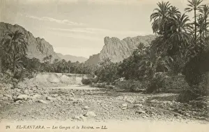 Gorge Prints: The Gorge and the River, El Kantara, Biskra