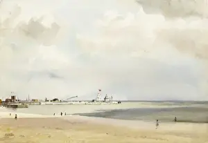 Sheppard Prints: Gorleston beach with pierhead
