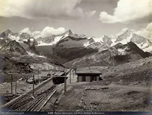 Images Dated 7th December 2017: Gornergrat Station - Views of Gabelhorn, Rothorn & Weisshorn