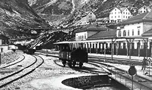 Goschenen Railway Station, Switzerland, Victorian period