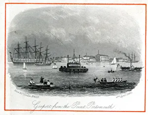 Portsmouth Prints: Gosport from the Point, Portsmouth