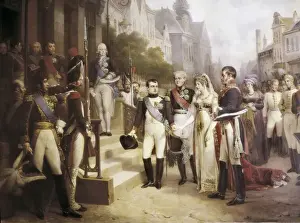GOSSE, Nicolas (1787-1878). Napoleon Receiving