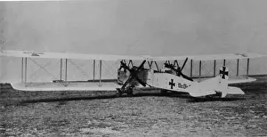 Biplanes Prints: Gotha G II German three-man heavy bomber biplane