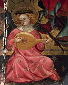 Tarragona Prints: Gothic altarpiece of Santes Creus. Painted by Guerau Gener a