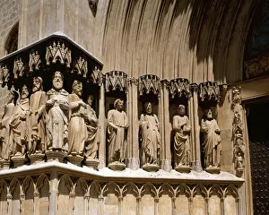 Jaume Collection: Gothic Art. 14th Century. St. Marys Cathedral. Apostles