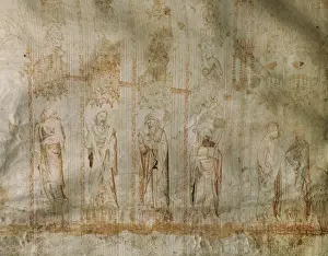 Gothic art. 15th Century. Outline of the Barcelona Cathedral