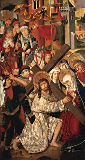 Pain Collection: Gothic Art. Spain. 15th century. Jesus walked to Calvary (14