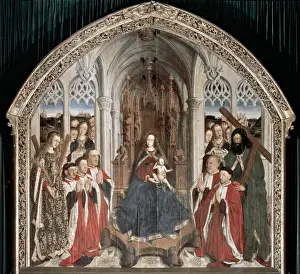 Adoration Prints: Gothic Art. Spain. Lluis Dalmau (flourished between 1431-146