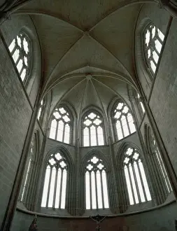 Rioja Prints: Gothic art. Spain. Santa Maria del Salvador. Apse. La Rioja