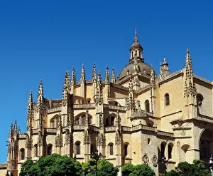 Gothic Art. Spain. Segovia. Cathedral. 16th century. Exterio