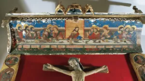 Aragonese Collection: Gothic Art. Spain. The Last Supper. Buisan canopy