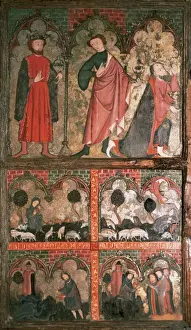 Rioja Prints: Gothic art. St. Emilian tables. It represents scenes from th