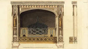 Taste Prints: Gothic chimney-piece and stove
