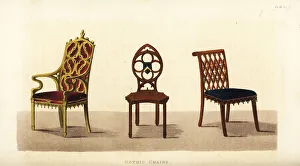 Manufactures Prints: Gothic dining chairs