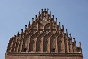 Gothic gable, town hall, Juterbog, Brandenburg, Germany