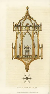 Taste Prints: A Gothic lamp for a hall in a nobleman's mansion