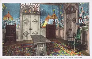 The Gothic Room in the Park Central Hotel, New York, 1930s