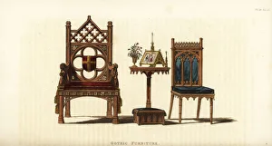 Manufactures Prints: Gothic-style furniture