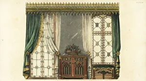 Gothic window curtain