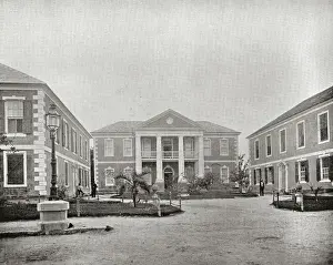 Bahamas Prints: Government Buildings, Nassau, Bahamas