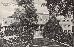 Pathway Prints: Government House, Bridgetown, Barbados, West Indies