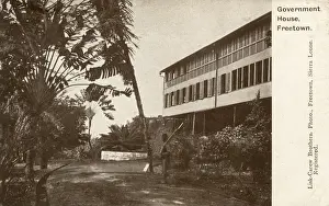 Guarding Prints: Government House, Freetown, Sierra Leone, West Africa