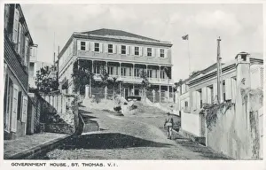 Caribbean Prints: Government House, St. Thomas - US Virgin Islands, Caribbean