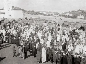 Tangiers Prints: Governor going to Mosque, Tangier, Morocco, c. 1900