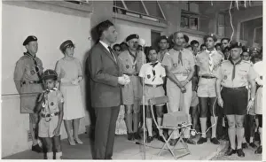 Governor opening exhibition of works, Mauritius