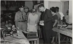 Rennie Prints: Governor viewing exhibition of works, Mauritius