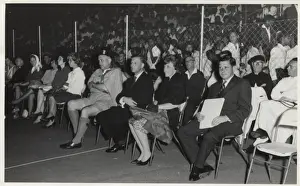 Rennie Prints: Governor and wife at scouting campfire event, Mauritius