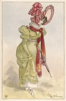 Fringed Prints: Gown of 1814 / Robida