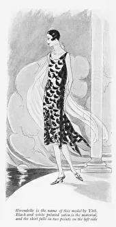 Couturiers Prints: A gown from Yteb entitled Hirondelle, Paris, 1926