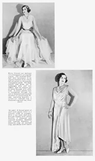 Irene Collection: Two gowns from Henri Bendel, New York suggesting