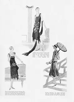 Couturiers Prints: Three gowns from the Parisian couturiers Anna