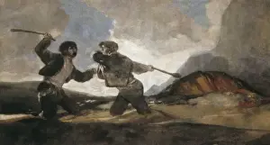 Deaf Prints: GOYA Y LUCIENTES, Francisco de (1746-1828). Duel