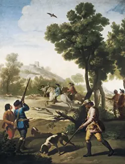 Lucientes Prints: GOYA Y LUCIENTES, Francisco de (1746-1828). Hunting