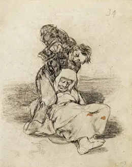 Lucientes Prints: GOYA Y LUCIENTES, Francisco de (1746-1828). Loco